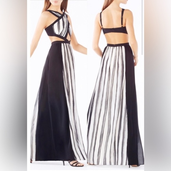 BCBG MaxAzria Cutout Malgosia Formal Evening Gown - Picture 5 of 11